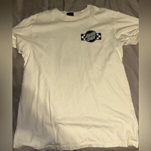 Pacsun Santa Cruz Cream Graphic Tee Men’s Shirt size Medium